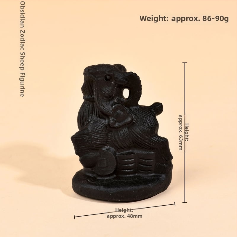 Obsidian Žiodiako Papuošalai - Rankomis Iškirpti Zodiako Figūrėlės Namams ir Biurui, Zodiako Metai