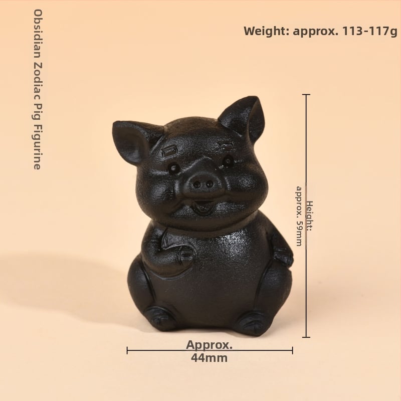 Obsidian Žiodiako Papuošalai - Rankomis Iškirpti Zodiako Figūrėlės Namams ir Biurui, Zodiako Metai