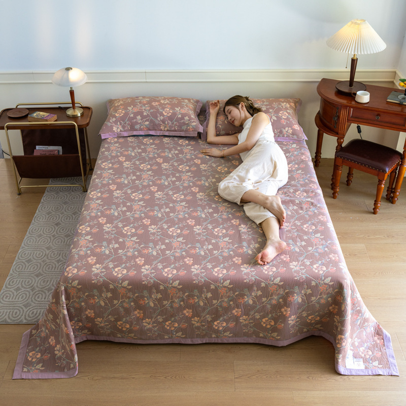 Kokvilnas trīslāņu dvieļa sega, 1,5–2,0 kg, visu sezonu, neoklasiskais stils