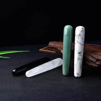 Kristalna masažna štapić — Prirodni kristal, Polymer jewelry marka, Moderan minimalistički stil