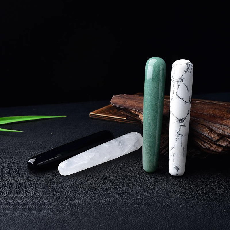 Kristalna masažna štapić — Prirodni kristal, Polymer jewelry marka, Moderan minimalistički stil