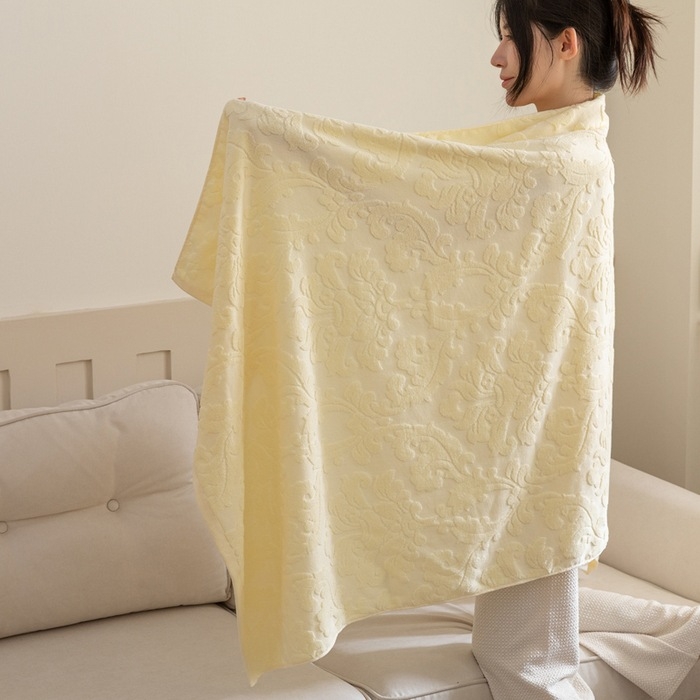 Ouya pamuk Jacquard veliki kupaonski ručnik, 90 × 180 cm, velikog formata, ručnik-šal i deka za koljena na kauč