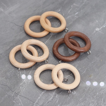 Bukovo drvo prsten za zavjese – moderno minimalistički stil, prilagodljivo od Xin Yu Wood Art