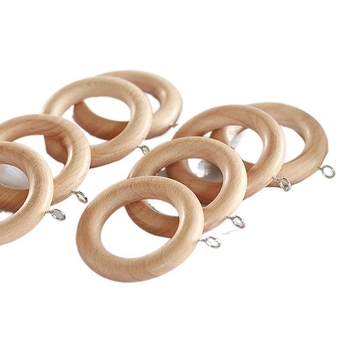 Bukovo drvo prsten za zavjese – moderno minimalistički stil, prilagodljivo od Xin Yu Wood Art