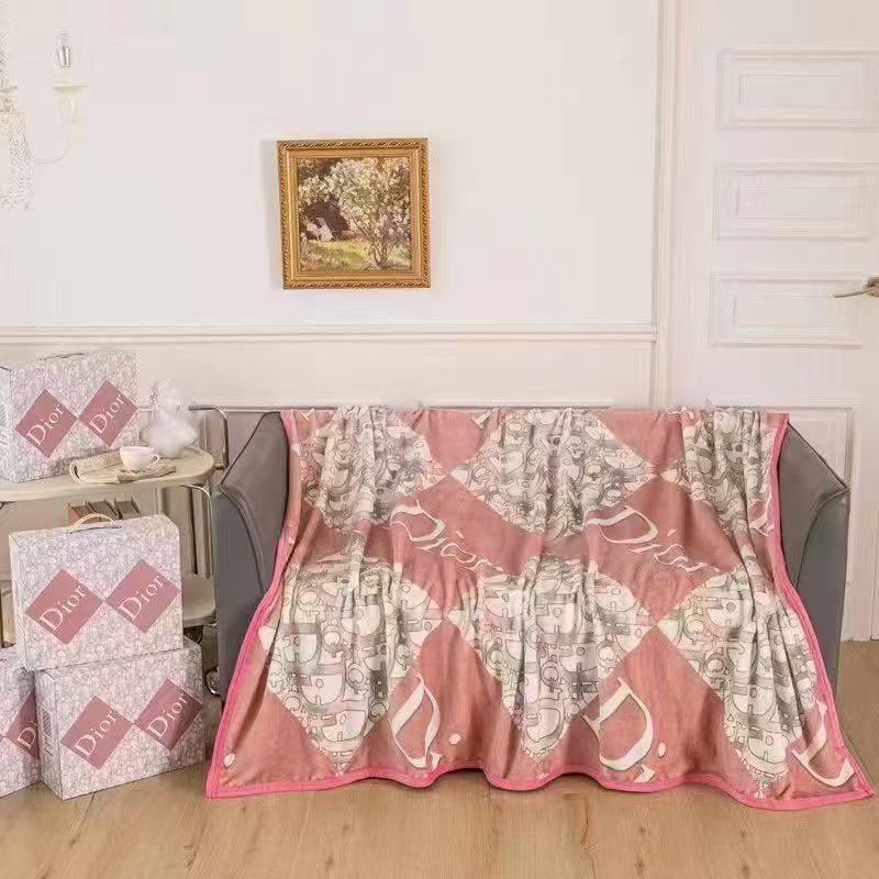 Flanel deka s geometrijskim uzorkom, višebojna od poliestera za ured i kratki odmor