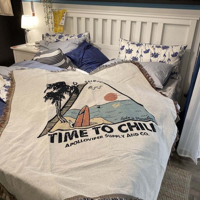 Szabadban kemping takaró, pasztorális egyszínű mintázat, anyag 900, tömege 800–999 g, tavasz és ősz, fonal takaró