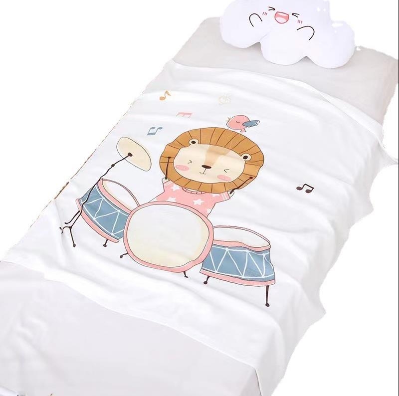 Bērnu sega no bambusa šķiedras, viegla un elpojoša, pavasaris un vasara, 200–300 g, iespējama personalizācija, karikatūras stils, piemērots zīdaiņiem un bērniem līdz 3 gadu vecumam