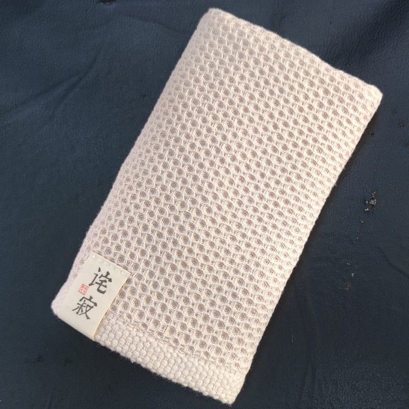 Japanskog stila minimalistički ručnik za lice od pamuka gaze, s teksturom mreže waffle, upija, bez otpada vlakana