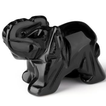 Ametüst-kristall elevandi skulptuur, looduslik kivi, dekoratiivne ornament stressi leevendamiseks, kaal 40–60 g