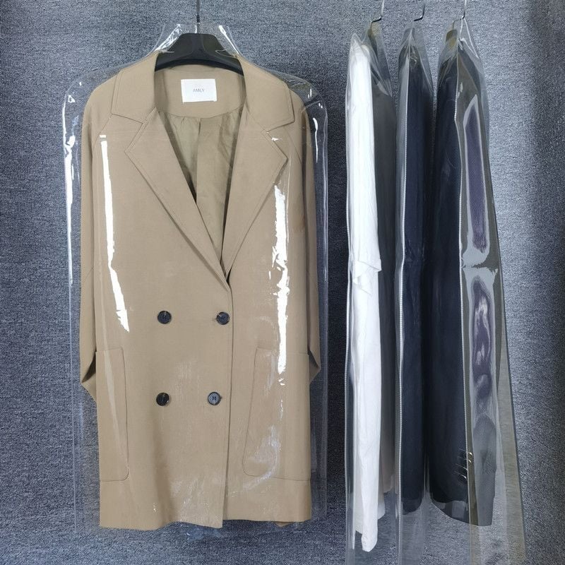 Plastmasas apģērbu putekļu aizsargs, vienkāršs mūsdienīgs stils, putekļu aizsardzība (Produkta numurs 1001281801)