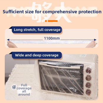 Vienreizējais putekļu aizsargs mājas ierīcēm, caurspīdīgs plastmasas vāciņš, piemērots rīsu vārājamai iekārtai, katlam un mikroviļņu krāsnij