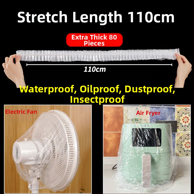 Vienreizējais putekļu aizsargs mājas ierīcēm, caurspīdīgs plastmasas vāciņš, piemērots rīsu vārājamai iekārtai, katlam un mikroviļņu krāsnij