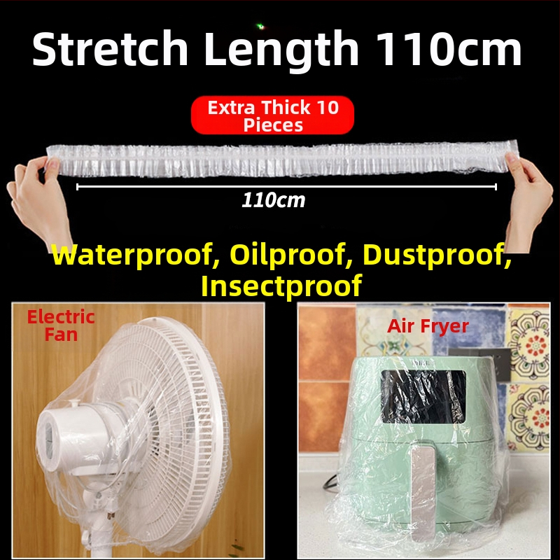 Vienreizējais putekļu aizsargs mājas ierīcēm, caurspīdīgs plastmasas vāciņš, piemērots rīsu vārājamai iekārtai, katlam un mikroviļņu krāsnij