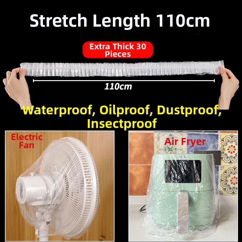 Vienreizējais putekļu aizsargs mājas ierīcēm, caurspīdīgs plastmasas vāciņš, piemērots rīsu vārājamai iekārtai, katlam un mikroviļņu krāsnij