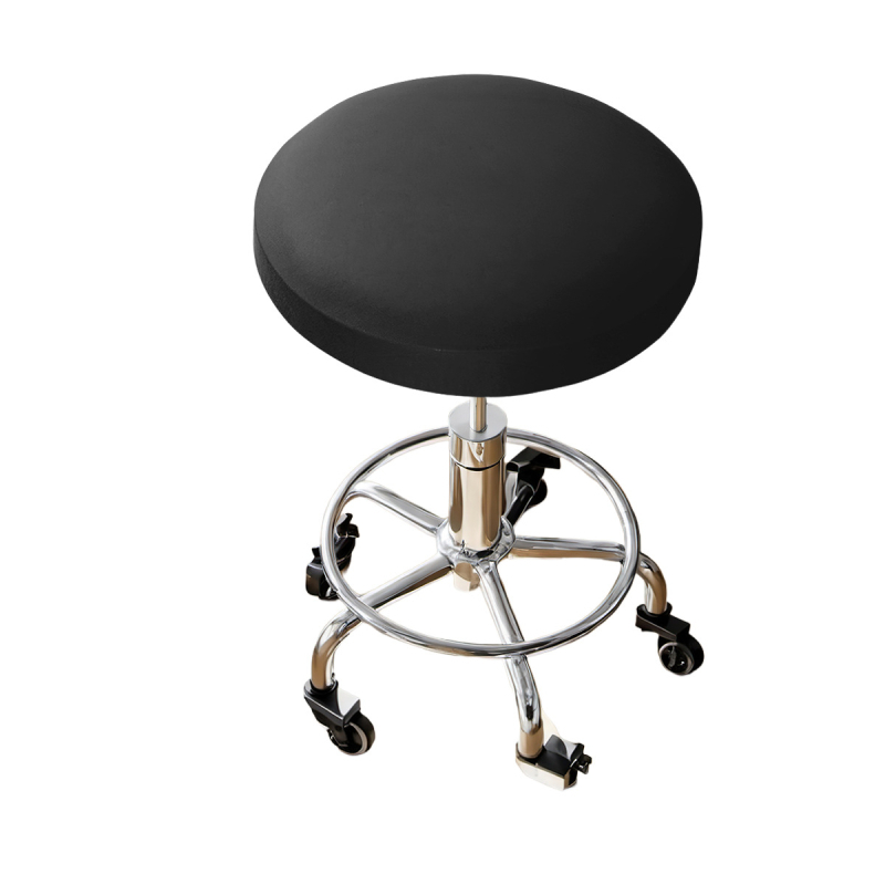 Kerek taburetta huzat – tej-selyem anyag, vízálló, porálló, dekoratív, egyszínű stílus