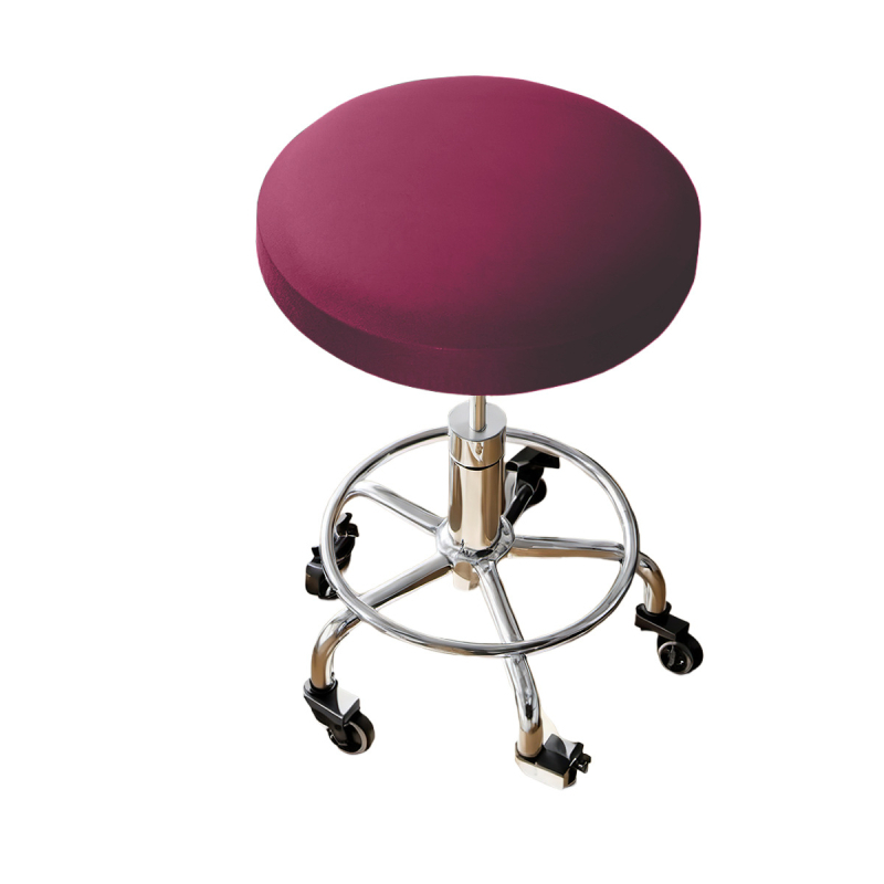 Kerek taburetta huzat – tej-selyem anyag, vízálló, porálló, dekoratív, egyszínű stílus