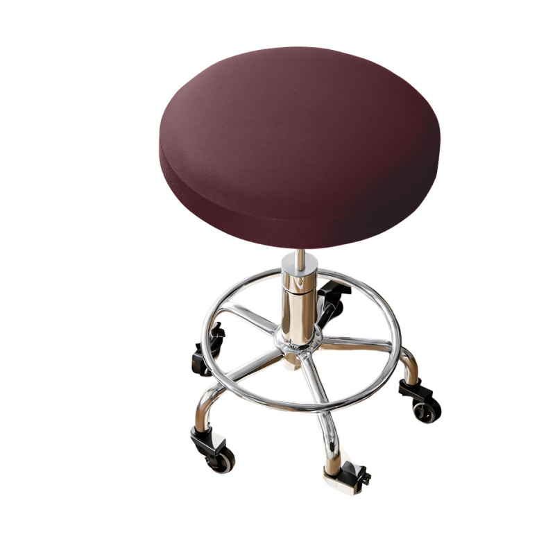 Kerek taburetta huzat – tej-selyem anyag, vízálló, porálló, dekoratív, egyszínű stílus