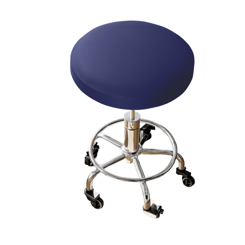 Kerek taburetta huzat – tej-selyem anyag, vízálló, porálló, dekoratív, egyszínű stílus