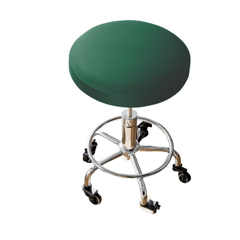 Kerek taburetta huzat – tej-selyem anyag, vízálló, porálló, dekoratív, egyszínű stílus