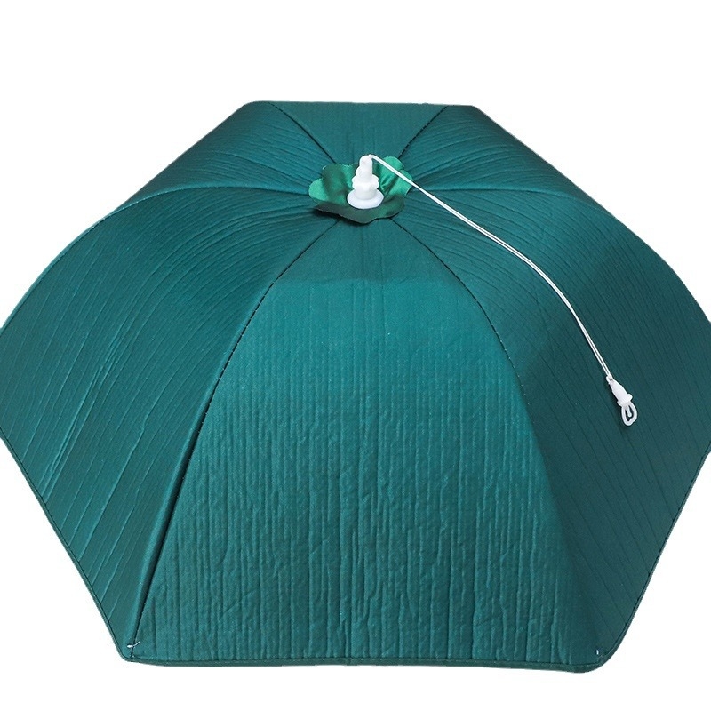 Soojendav toidukate võrgust materjalist, kokkukäiv söögilaua kate, kärbeste ja tolmu kaitse