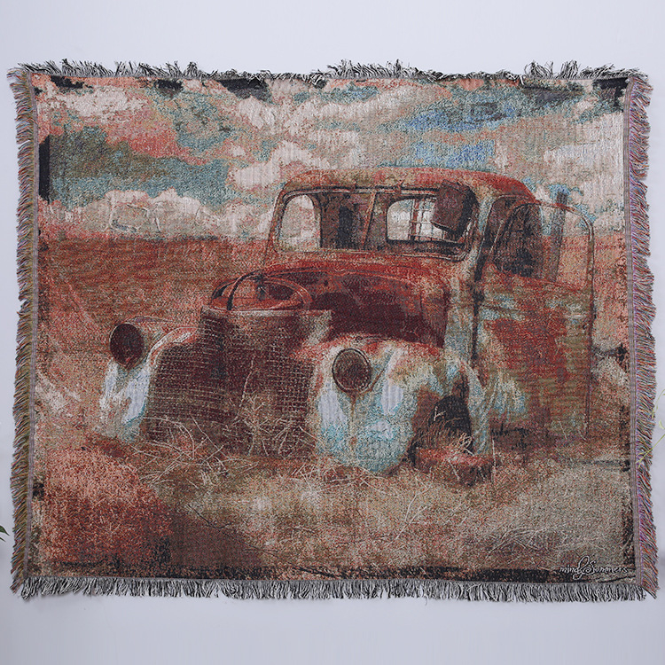 Pamut falikép gobelén nappali és hálószobai használatra, téglalap alakú, gépi szövésű, géppel mosható