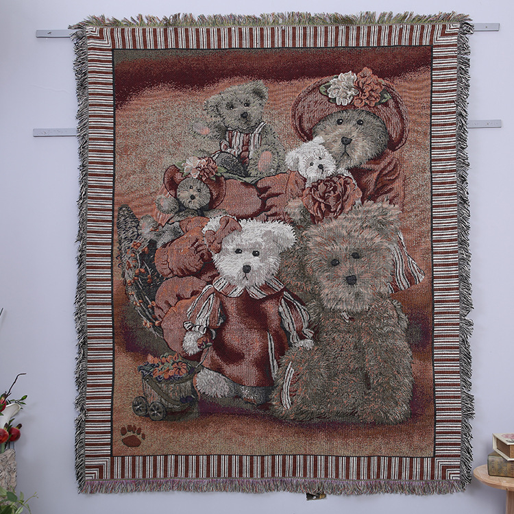 Pamut falikép gobelén nappali és hálószobai használatra, téglalap alakú, gépi szövésű, géppel mosható