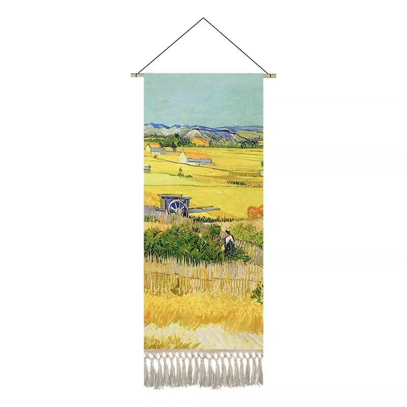 Tapiserija s motivom Van Gogha, uljna slika na poliesteru, dekorativno platno za zid spavaće sobe i dnevnog boravka