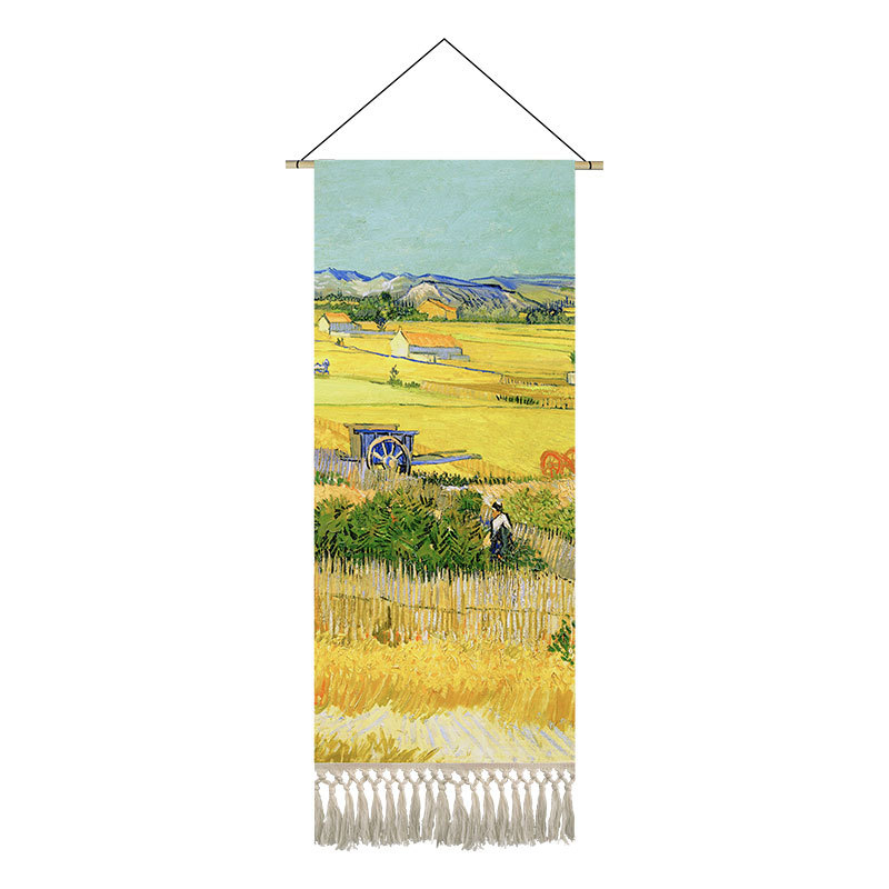 Tapiserija s motivom Van Gogha, uljna slika na poliesteru, dekorativno platno za zid spavaće sobe i dnevnog boravka