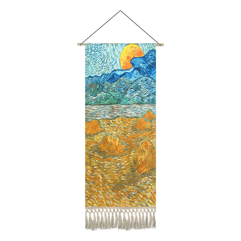 Tapiserija s motivom Van Gogha, uljna slika na poliesteru, dekorativno platno za zid spavaće sobe i dnevnog boravka