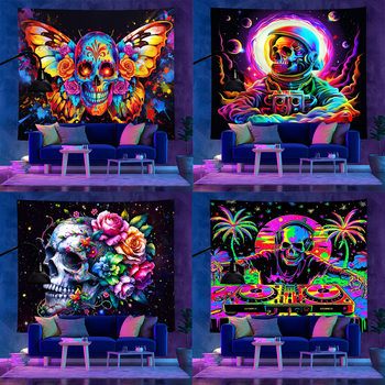 Гоблен от полиестерни влакна, нордически стил, пейзажен модел, квадратна форма, дигитален пренос на топлина