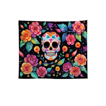 Гоблен от полиестерни влакна, нордически стил, пейзажен модел, квадратна форма, дигитален пренос на топлина