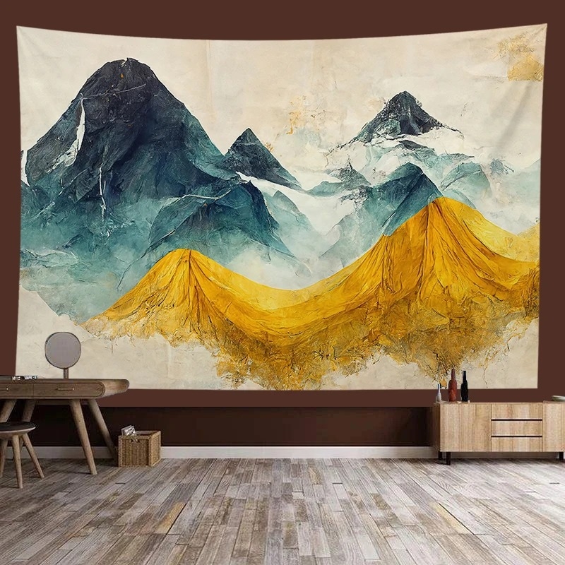 Zidni gobelin – pejzažni motiv, 100% poliester, skandinavski stil, mogućnost prilagodbe