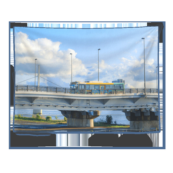 Гоблен за стена в японски стил с пейзаж, правоъгълна форма, полиестер, дигитален термичен трансфер