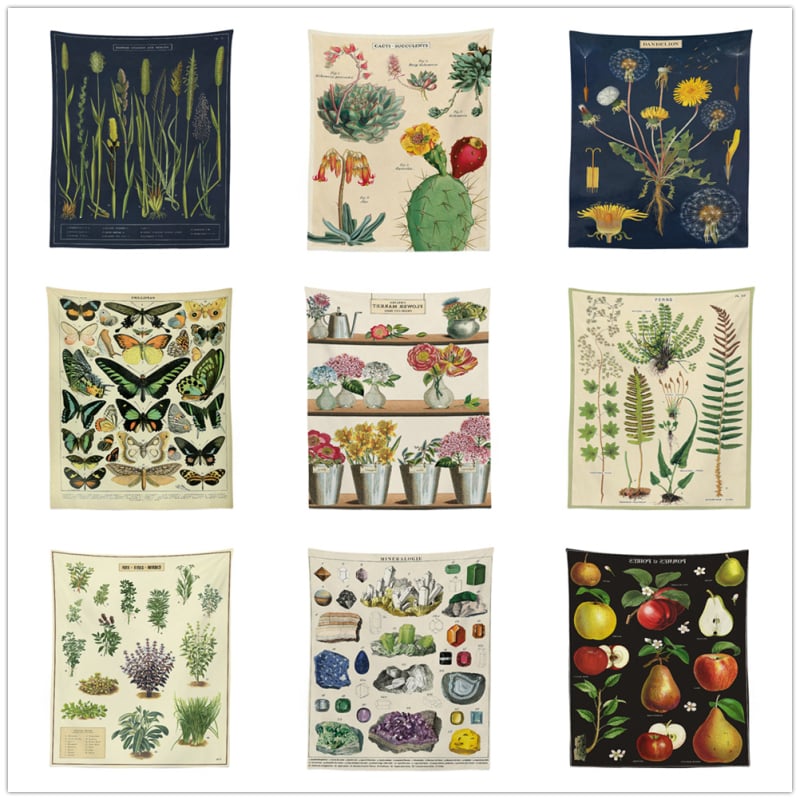 ROUNCO gobelén – poliészter, téglalap alakú, táj mintás falidísz, gépi szövés, mosható