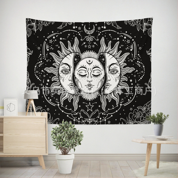 Персонализиран гоблен от полиестер, правоъгълна форма за спалня, по чертежи, дигитален термичен трансфер, 100% полиестер.