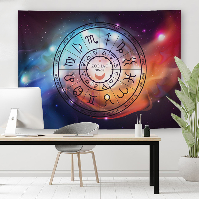 Falikép: geometriai absztrakt minta, téglalap alakú, poliészter anyag, gépi szövés