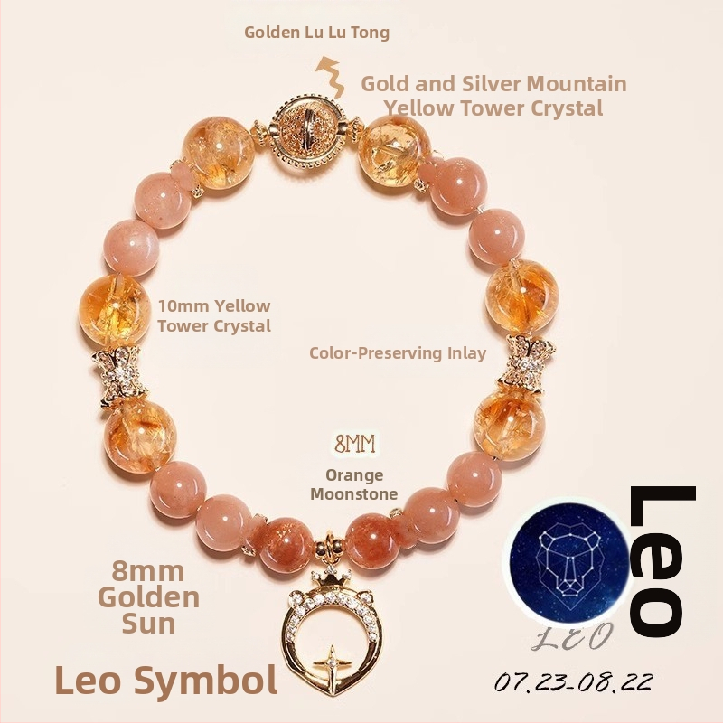 Ametiszt kristály karkötő, csillagkép/zodiákus dizájn, elektroplakkolás, nők számára