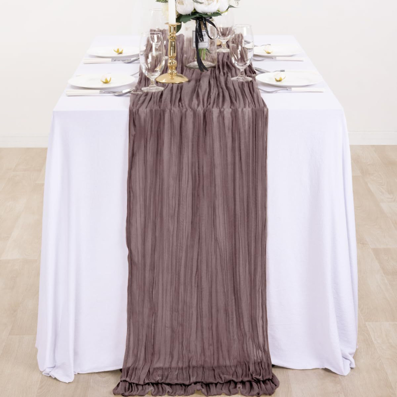 Bohemi stílusú asztali dekoráció – zászló, 100% poliészter, egyszínű minta, Bali ihletésű, alkalmas nappalira, hálószobára, kültérre és éttermekbe