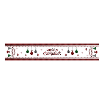 Asztalterítő futó, nordic stílus, 100% len, rajzfilm mintázat, testre szabható