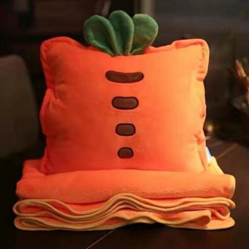 Jastuk i deka za dvostruku upotrebu s plišanim navlakom i PP-punjenjem, sklopivi kauč jastuk za uredski odmor