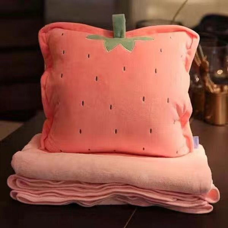 Jastuk i deka za dvostruku upotrebu s plišanim navlakom i PP-punjenjem, sklopivi kauč jastuk za uredski odmor