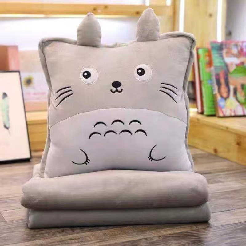 Jastuk i deka za dvostruku upotrebu s plišanim navlakom i PP-punjenjem, sklopivi kauč jastuk za uredski odmor