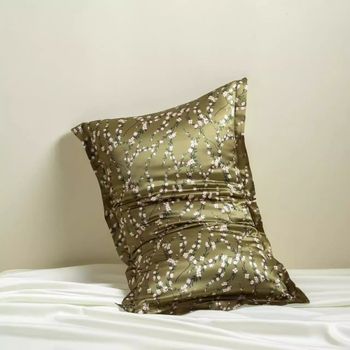 Set de două fețe de pernă din mătase Mulberry, 40 Momme, 100% mătase, imprimare reactive, stil lux lejer