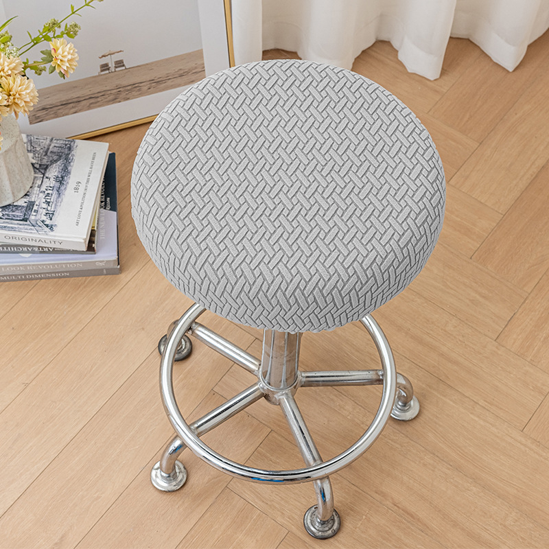 Kružni navlaka za stolicu od poliester materijala, geometrijski uzorak, moderni minimalistički stil; pogodno za ured, dnevni boravak, blagovaonu i spavaću sobu