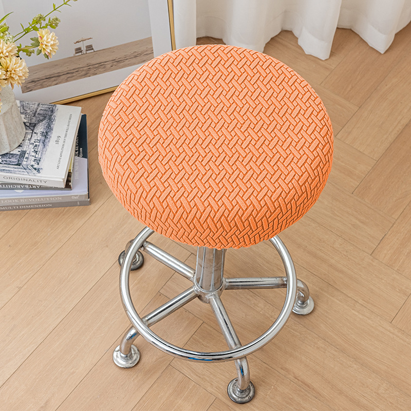 Kružni navlaka za stolicu od poliester materijala, geometrijski uzorak, moderni minimalistički stil; pogodno za ured, dnevni boravak, blagovaonu i spavaću sobu