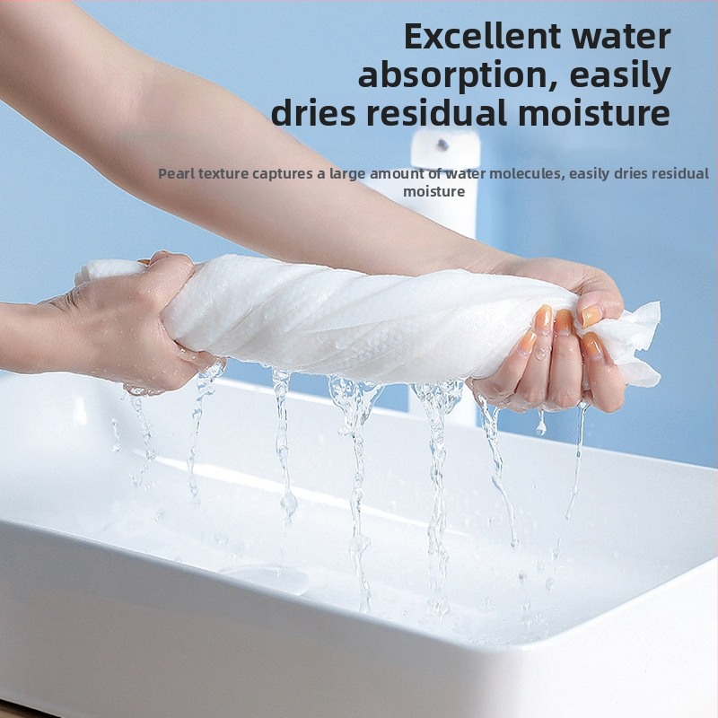 Biwei vienreizējās lietošanas vannas dvieļu komplekts ar atsevišķu iepakojumu, viesnīcu līmenis, nešūts audums, kokvilnas saturs