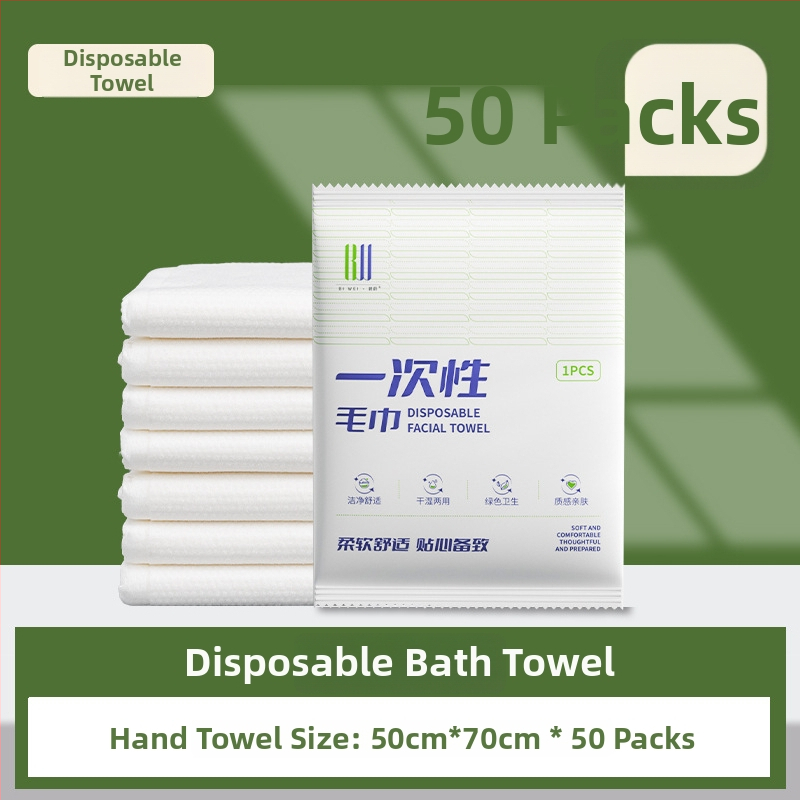 Biwei vienreizējās lietošanas vannas dvieļu komplekts ar atsevišķu iepakojumu, viesnīcu līmenis, nešūts audums, kokvilnas saturs