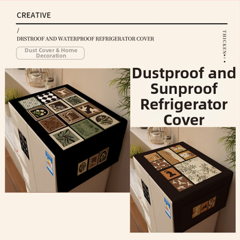 Viduslaiku stilā veidots ierīču pārsegs, poliestera šķiedra, piemērots ledusskapim un veļas mazgājamai, dzīvojamajam istabai un restorāniem