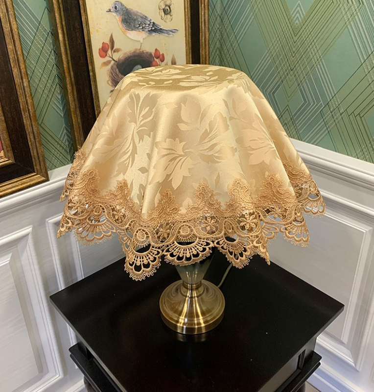 Putekļu vāks mājas elektronikai – apaļš auduma vāks, universāls dzīvojamajam istabai, Changli