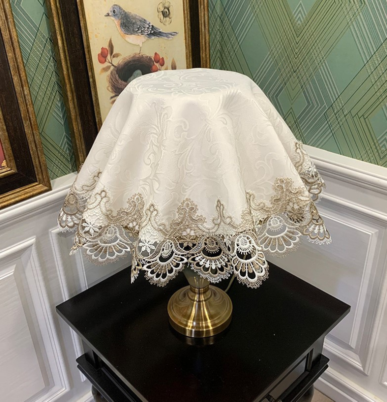 Putekļu vāks mājas elektronikai – apaļš auduma vāks, universāls dzīvojamajam istabai, Changli